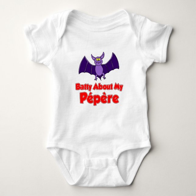 Batty om min Pepere T-shirt (Framsida)