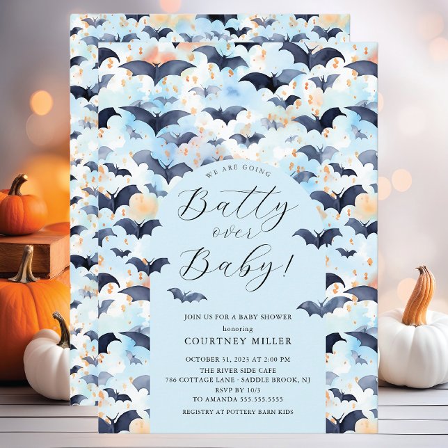 Batty över Baby babydusch Inbjudningar (Skapare uppladdad)