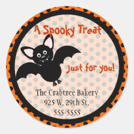 Batty Treat Sticker Runt Klistermärke