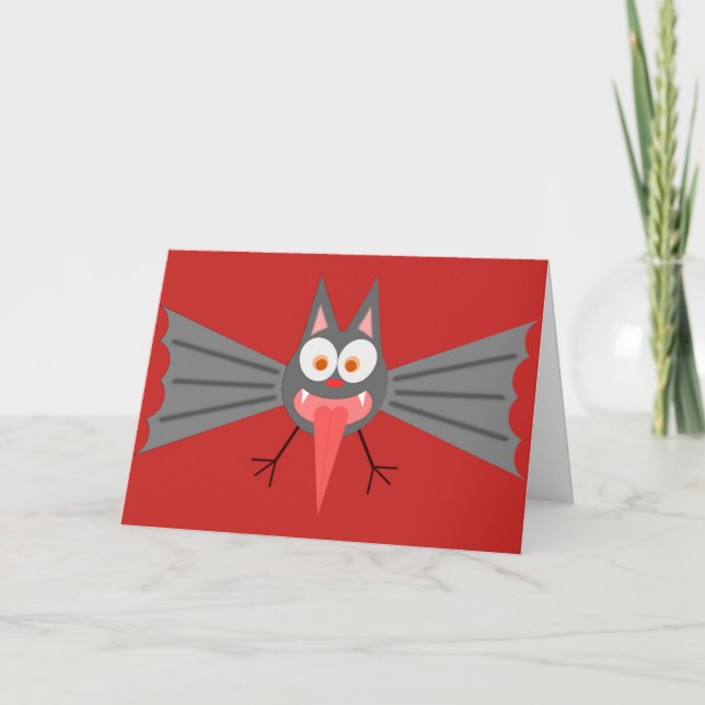 Batty Valentindagen Helgkort (Framsida)