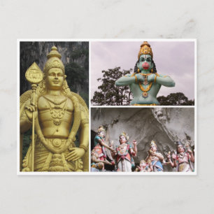 Batu caves Gudar Vykort