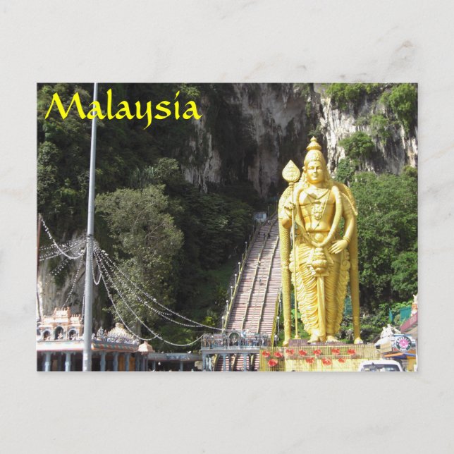 Batu Caves Statue Malaysia vykort (Framsida)