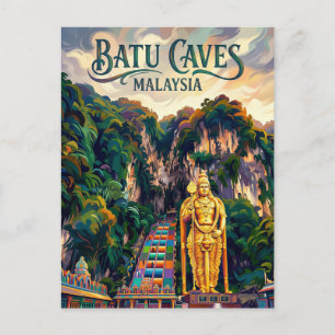 Batu-grottorna Malaysia Vykort