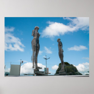 Batumi City Georgia. Ali och Nino statue Poster