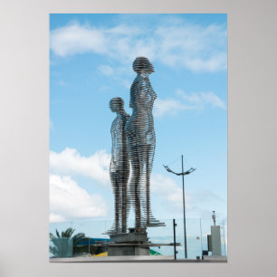 Batumi City Georgia. Ali och Nino statue Poster