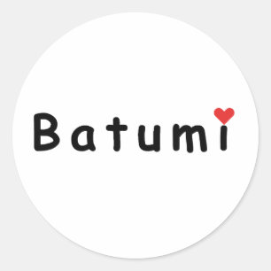 Batumi Georgia, I kärlek Batumi Runt Klistermärke