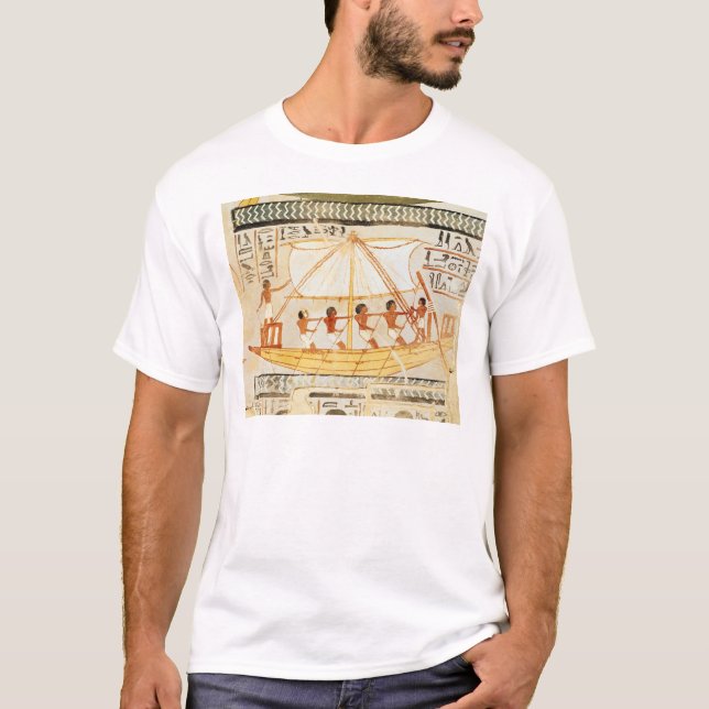 Båtuthyrare på Nilen, från graven av Sennefe Tee Shirt (Framsida)