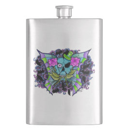 Batwing Skull Premium Flask Fickplunta