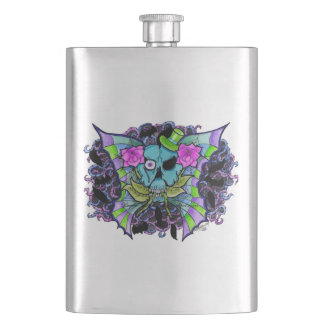 Batwing Skull Premium Flask Fickplunta