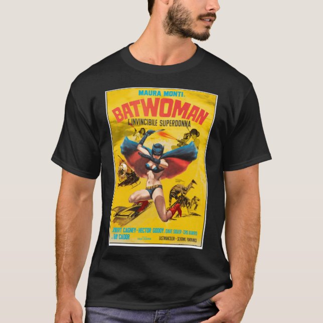 Batwoman 1968 rolig t shirt (Framsida)