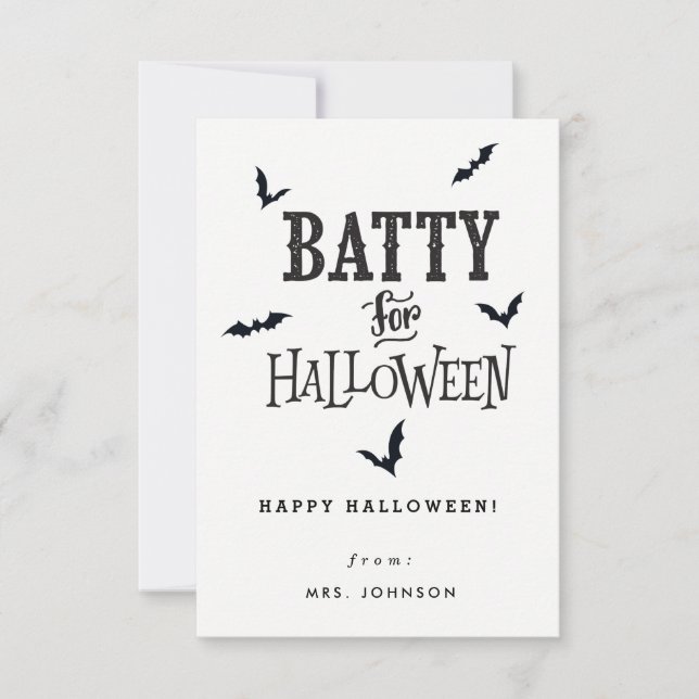Baty för Halloween-kort Inbjudningar (Framsida)
