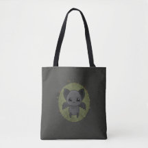 Baty Om natur - gotiic/Pagan themed Tote Bag