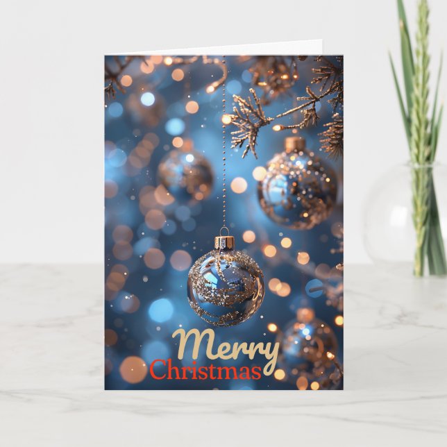 Bauble jul Card Kort (Framsida)