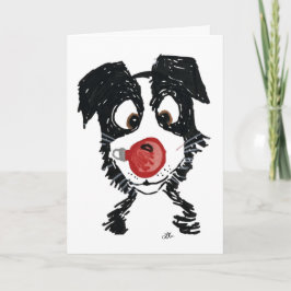 Bauble Pup Christmas Card Kort
