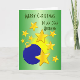 Bauble with Stars Make julkort Helgdag Card Helgkort