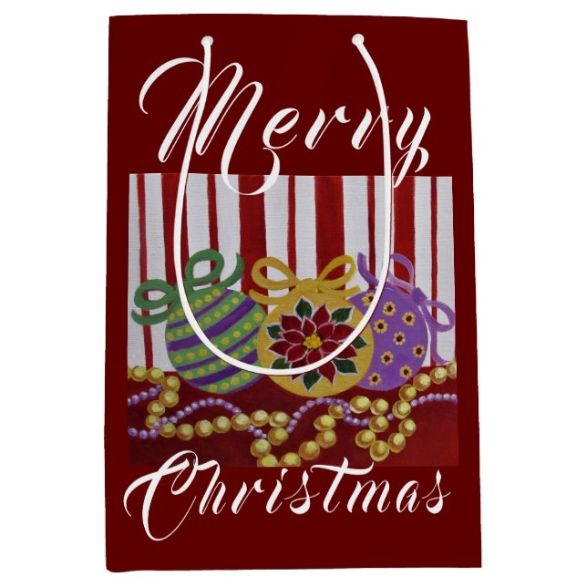 Baubles and Pärlor Anpassningsbar Gift Bag - Small (Framsidan)