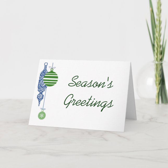 Baubles Design Personlig jul Helgkort (Framsida)