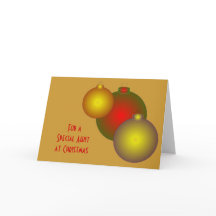 Baubles Design Personlig-julkort