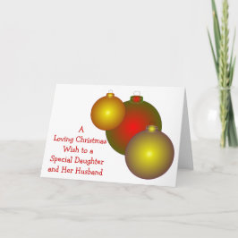Baubles Dotter and Son-in-Law-jul Helgkort
