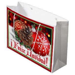 Baubles & Gräs Cones - Feliz Navidad