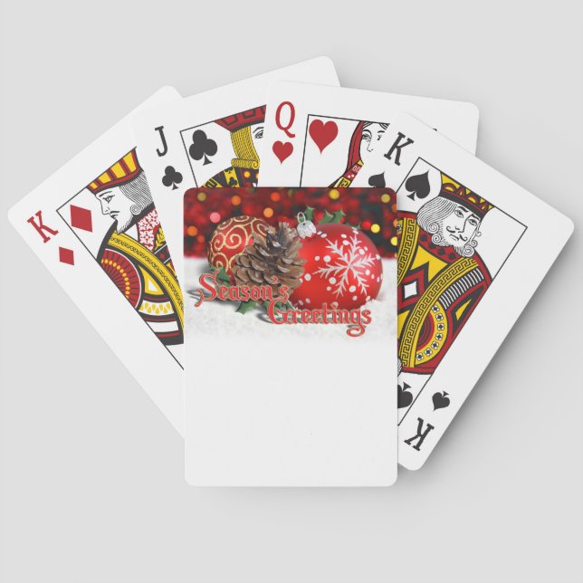 Baubles & Gräs Cones Spelkort (Baksidan)