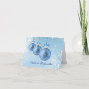 Baubles och snöflingor, tyska julen, nyår helgkort