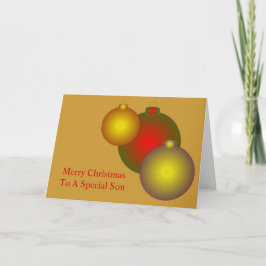 Baubles Son jul Helgkort