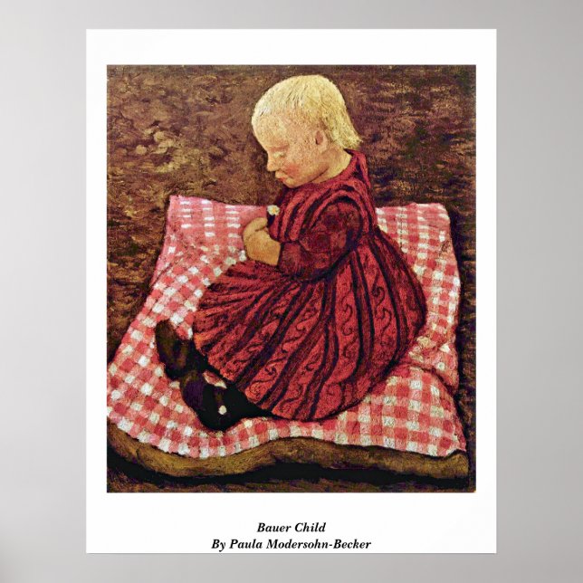 Bauer Child by Paula Modersohn-Becker Poster (Framsidan)