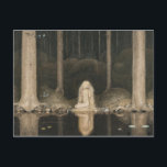 Bauer Tuvstarr CC0415 Fairy Tale Postcard Vykort<br><div class="desc">John Bauer - Princess Tuvstarr som blickar ner i mörkens vatten på skogstrålen, 1913 John Bauer är känd i Sverige för sina vackra, mystiska och evokativa sagor. Det mest kända är prinsessan Tuvstarr och Skutt Moose. Moose tar prinsessan från Dream Castle-ängen till den underbara skogen. Där möter hon älvar som...</div>