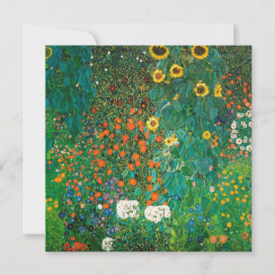 Bauerngarten mit Sonnenblumen av Gustav Klimt 1906
