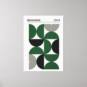 Bauhaus 1919 Geometriskt Cirklar Tryck, heminredni Canvastryck