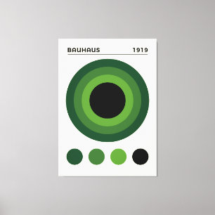 Bauhaus 1919 Koncentriska cirklar Konst, heminredn Canvastryck