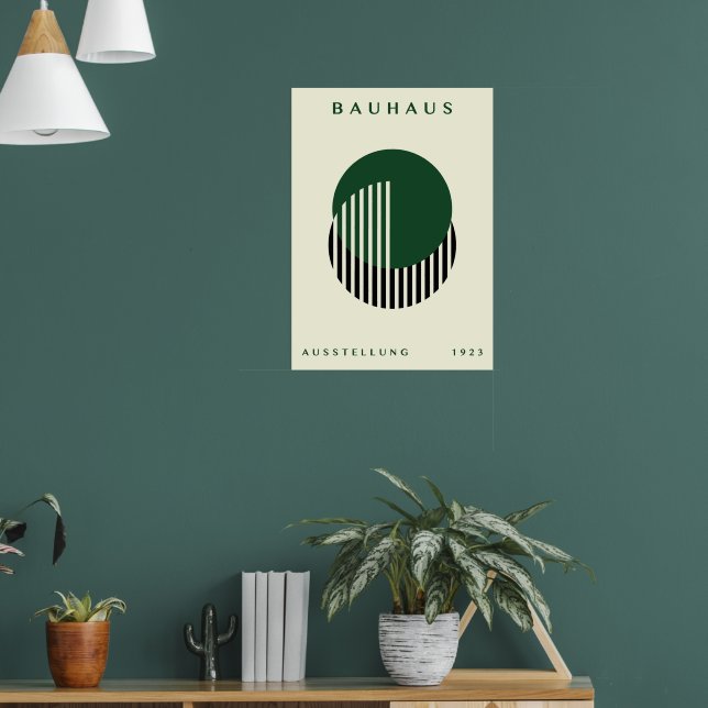 Bauhaus 1923 Geometric Wall Art, Interior design Poster (Vardagsrum 1)