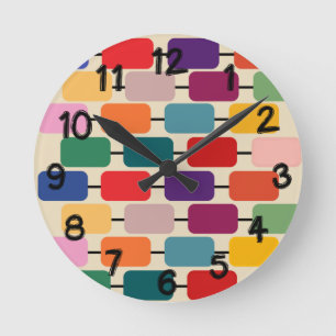 Bauhaus Abacus Rund Klocka