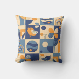 Bauhaus abstrakt geometric mönster vår motifs kudde