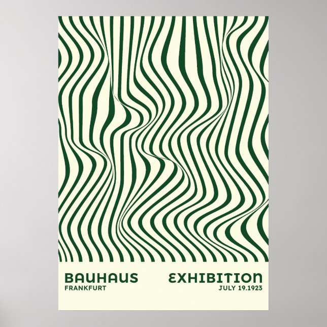 Bauhaus Abstrakt Vägkonst, för heminredning Poster (Framsidan)