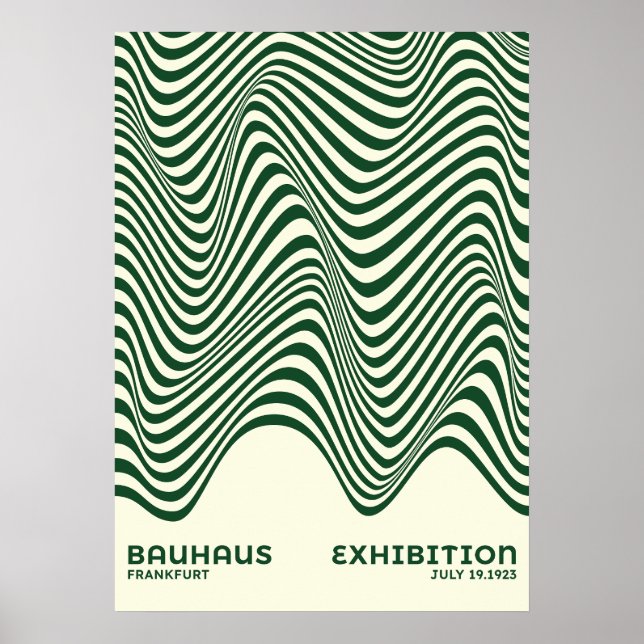 Bauhaus Abstrakt Vägkonst, för heminredning Poster (Framsidan)