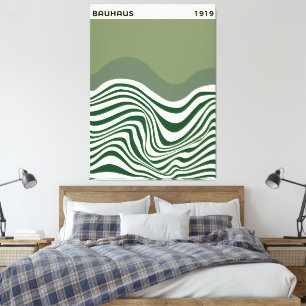 Bauhaus Abstrakt Vägkonst, heminredning, Canvastryck
