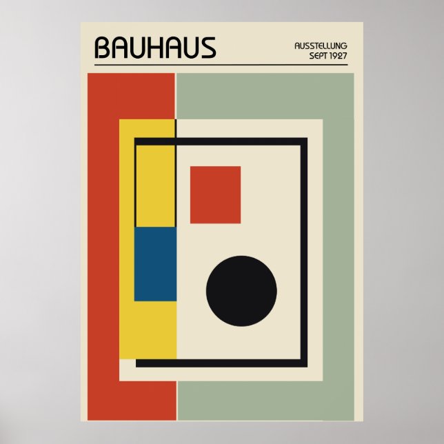 Bauhaus-affisch Poster (Framsidan)