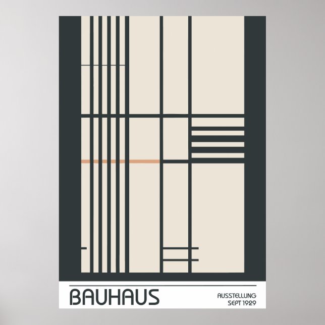 Bauhaus-affisch Poster (Framsidan)