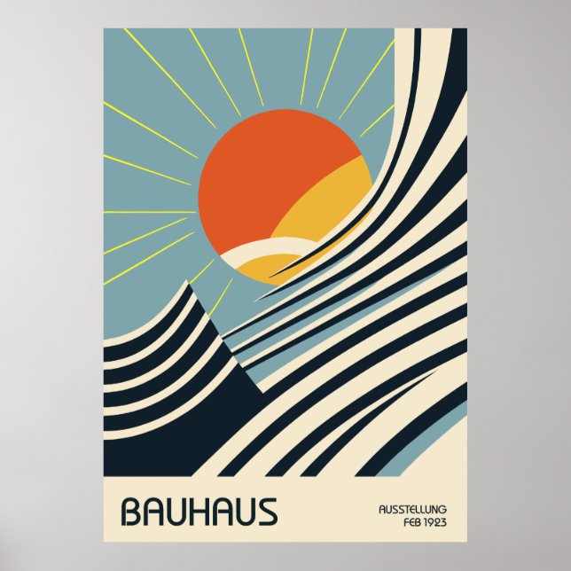 Bauhaus-affisch Poster (Framsidan)