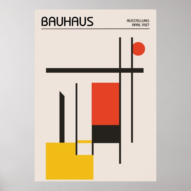 Bauhaus-affisch Poster (Framsidan)