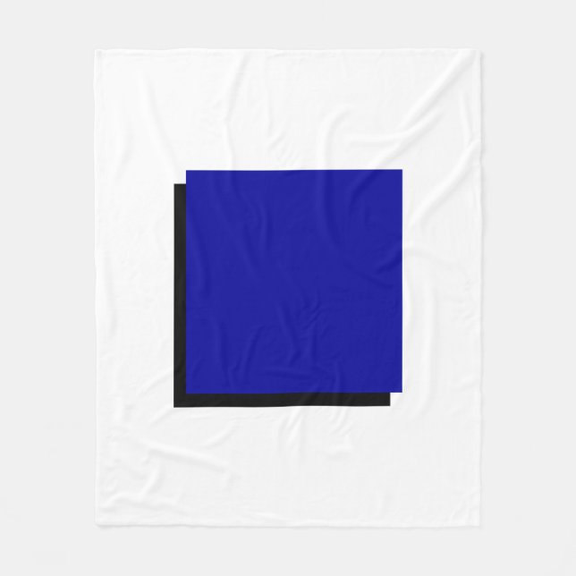 Bauhaus Art Blue Square Fleecefilt (Framsidan)
