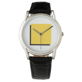 Bauhaus Art Composition Gult Square Armbandsur