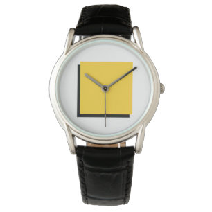 Bauhaus Art Composition Gult Square Armbandsur