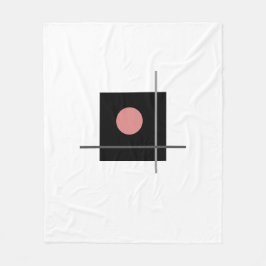 Bauhaus Art Grått Geometric Composition Fleecefilt