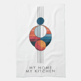 Bauhaus Art in five lines and spheres Kökshandduk