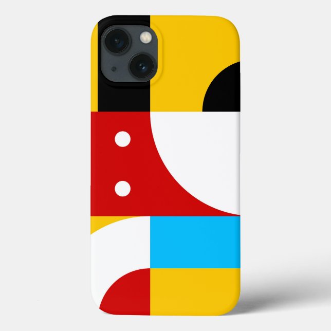 Bauhaus Art Inspired Patten Phone Case (Baksida)