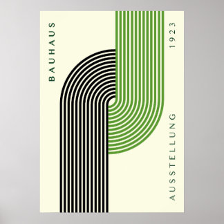 Bauhaus Ausstellung 1923 Stripe Konst, heminrednin Poster