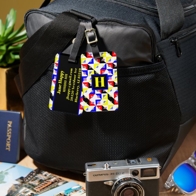 Bauhaus Bagagebricka (Fram & Baksida)